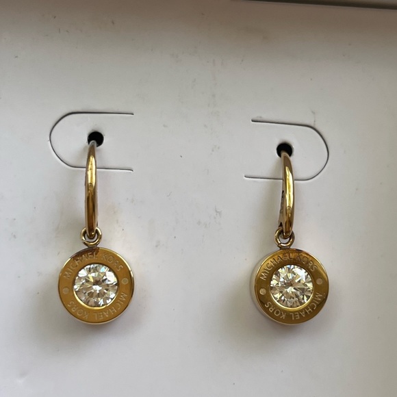 Michael Kors Jewelry - MICHAEL KORS gold colored drop earrings NWT
